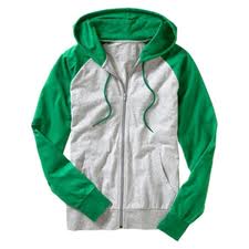 2ARM Hoodies-contrast sleeve & hood