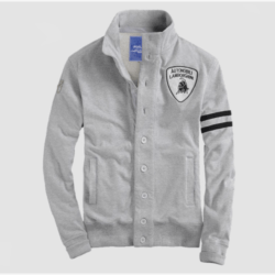 Grey Varsity Baseball Sweater