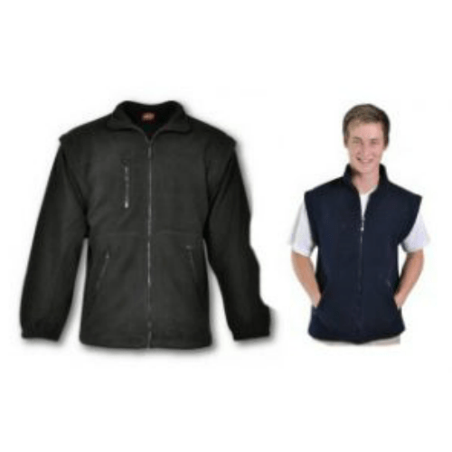 Polar Fleece Jackets with Zip-Off Sleeves