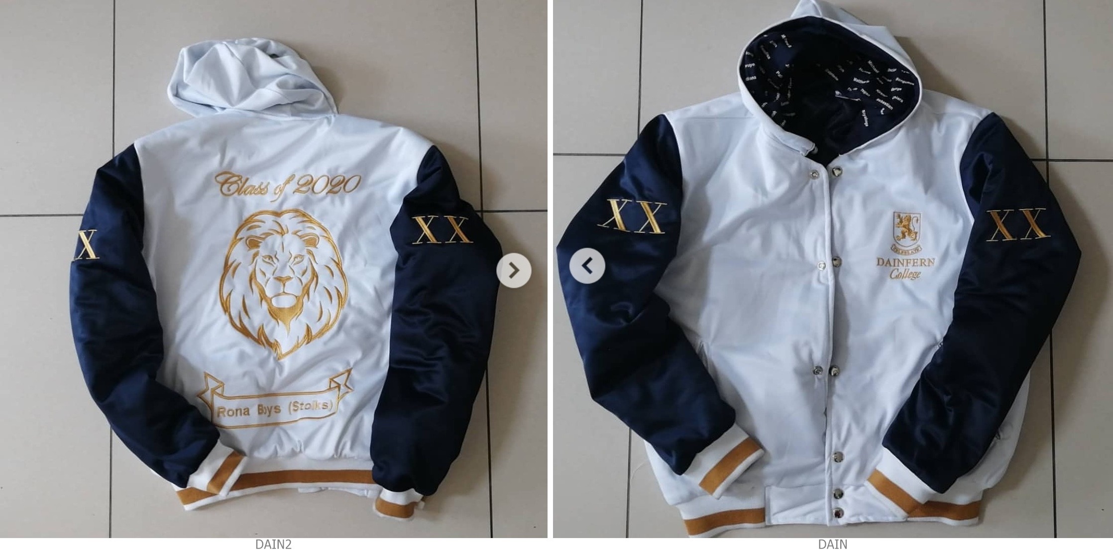 Stylish Retro Bomber Matric Jacket