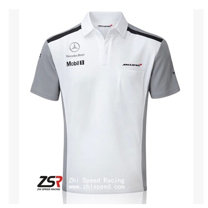 Two tone black and grey pit shirt-Audi Race Shirt - Image 5