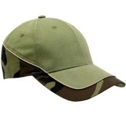 Sunset camo cap-contrast olive and brown camo.