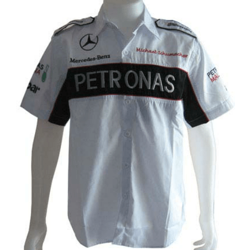Pit shirts -white, black & red -Mercedes Benz