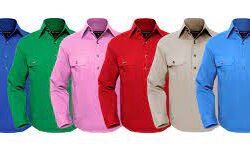 Bush shirts with ventilation for comfort